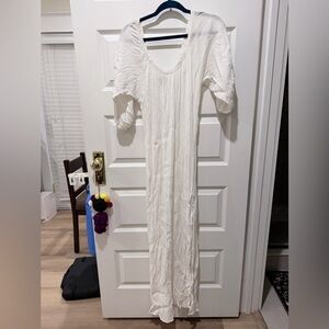 Black Book the Label White Maxi Beach Dress
